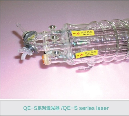 300W 400w và 600w Co2 Laser kính ống 1900mm Qe S-Series Đối với trong nước Thiết bị Laser
