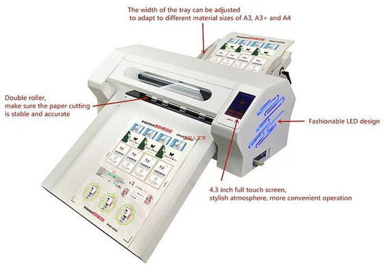Máy cắt nhiều nhãn với hệ thống nạp tờ tự động