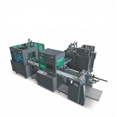 Dây chuyền làm hộp cứng tự động PM 30 CÁI / phút Sản xuất hộp nắp ngăn kéo từ tính với PLC và các thành phần lõi động cơ 20KW